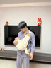 高童小月龄婴儿背带外出抱娃神器解放双手简易省力前抱式新生儿宝宝 芬达橙-加宽肩带 实拍图