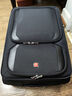 兰博军刀（Rambo Saber）新款牛津布行李箱结实耐用加厚密码箱抗摔拉杆箱可扩展旅行箱 黑色拉链 24英寸 实拍图
