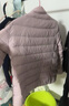 雪中飞男女立领秋羽绒百搭轻薄鸭绒立领修身轻盈隐藏式口袋 X-螺甸紫|6311-女 XL 180/100A 实拍图
