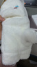 浩冠 可爱毛茸茸手套女冬季少女韩版翻盖露指毛绒保暖加绒学生 白色 均码 实拍图