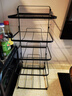帅仕 厨房置物架可折叠备菜架盘多层配菜架火锅备菜神器厨房收纳用品 五层黑色配菜架 【台面款】 实拍图