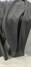 头号青年休闲裤男秋冬季重磅针织宽松阔腿加肥大码男装直筒裤子男 黑 7XL 实拍图
