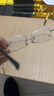 蔡司（ZEISS）镜片近视眼镜男商务半框眼睛框可配度数变色防蓝光辐射护目散光女 银色（经典款） 配跃光镜片防蓝光平光(无度数) 实拍图