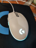 罗技（G）G102二代游戏鼠标有线鼠标电竞机械轻量化人体工学RGB流光灯效宏编程三角洲行动无畏契约吃鸡神器 G102白色+游戏大桌垫 实拍图