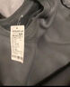 JEANSWEST LIFE真维斯加绒卫衣男秋冬季加厚保暖外套三角设计重磅灰色圆领上衣 实拍图