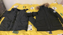 骆驼（CAMEL）冲锋派克羽绒服男[王俊凯同款]保暖极寒防泼水工装羽绒服女 AA12264035D，幻影黑，中性 XL 实拍图