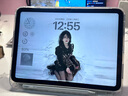 GOMI适用iPad11保护壳A16芯片带笔槽Air5/4/air6透明苹果pro保护套磁吸11英寸亚克力Y折10代防摔2024 【一体款】银河灰丨 iPad 第11/10代（10.9英寸） 实拍图
