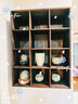 容山堂实木茶杯架挂墙中式小博古架展示架茶具收纳柜多宝阁古董架 海棠形烧桐木收纳柜大12格 实拍图