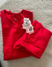 浪莎秋衣秋裤男纯棉保暖内衣套装10A级抗菌防螨大码薄款百搭纯色衣 本命年大红色 XL 【建议125-155斤】 实拍图