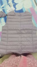 鸭鸭（YAYA）反季马甲女轻薄羽绒服秋冬坎肩修身保暖背心马夹女百搭内穿女装K 浅紫色 L 实拍图