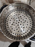 多星山东多星电热锅蒸格原厂竹子蒸笼工厂定制不锈钢蒸笼多星锅原厂锅盖原厂电源线 28厘米不锈钢蒸格 实拍图