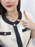 法蔻彩金色双环项链女莫比乌斯锁骨链玫瑰金吊坠520礼物送女友老婆 【玫瑰金色】女款 实拍图