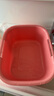 喜奈仕塑料长方形盆加厚超大洗菜盆洗碗厨房洗漱洗脸洗衣加深大号水槽盆 大号方盆胭脂粉 实拍图