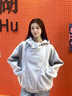 乖甜星韩系设计感慵懒风短外套女春秋季2025新款美式高级感灰色连帽卫衣 灰色 L 55/60kg 实拍图