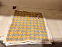 京东快递纯棉100%小方巾儿童毛巾可爱新疆棉婴儿口水巾洗脸巾手帕 25*25cm 3条装 黄小马 实拍图
