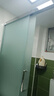 同虹秋定制不锈钢淋浴房干湿分离隔断一字型卫生间浴室洗澡间钢化玻璃门 亮银(玻璃可联系客服改色) 实拍图