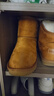 森馬（Senma）雪地靴韩版百搭短筒加绒保暖平底棉鞋男靴719416203 驼色 42码 实拍图