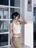 浪莎挂脖吊带背心女2026春夏新款内搭带胸垫美背内衣文胸一体打底上衣 实拍图