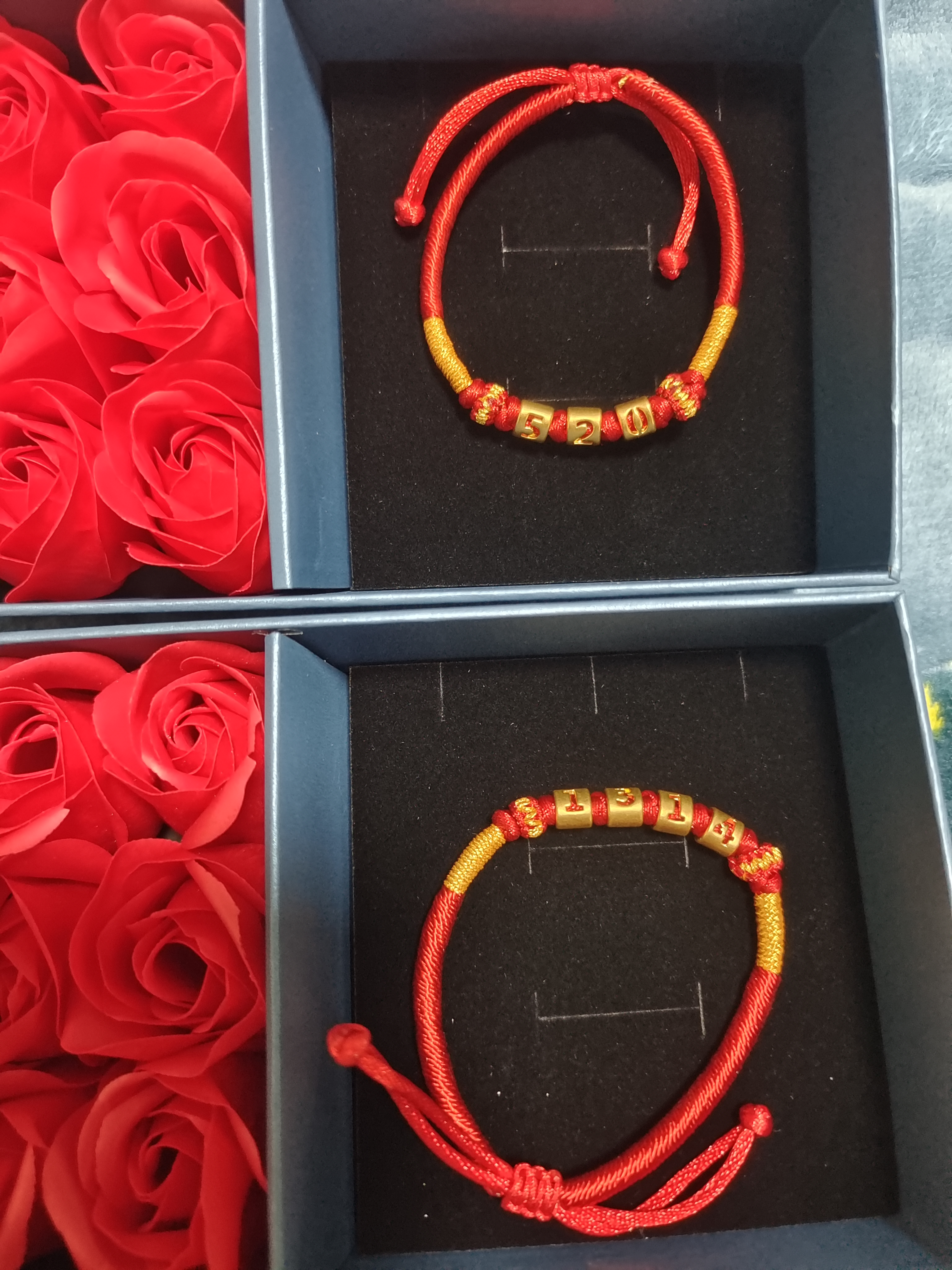 中国黄金（CHINA GOLD）5201314黄金手链女款足金情侣手链七夕情人节礼物送女友老婆实用 520足金手链【同城配送】 实拍图