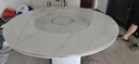 智能岩板餐桌多功能电磁炉轻奢高级餐桌椅现代简约家用可折叠饭桌 1.35米餐桌带岩板转盘 实拍图