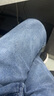 啄木鸟加绒加厚牛仔裤男秋冬季新款宽松修身裤子男弹力休闲蓝色直筒长裤 JN-9018-11浅蓝色 29 实拍图