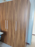 衣柜家用卧室出租房用简易组装经济型木质儿童小户型收纳柜子衣橱 【三门】新款120*50*180橡木色 自行安装【送货楼下】 实拍图