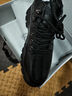 强人休闲鞋男头层牛皮加绒保暖棉皮鞋户外运动鞋 JDB2373022 黑色 41 实拍图