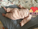 巴厘小猪新生婴儿连体衣服秋冬加厚初生儿和尚服睡衣保暖夹棉宝宝哈衣爬服 虾玉粉 73cm 实拍图