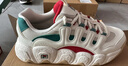 FILA 斐乐官方女鞋复古运动鞋2024春圣诞可颂鞋休闲鞋厚底舒适老爹鞋 雪白/雨朦灰色-SR 36.5 实拍图