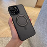 牛膜皇 苹果手机壳iPhone13/14plus支点壳充电支架防摔气囊保护高端透明 【360°旋转-酷炫黑】冰环支架丨强磁吸附 iPhone 13 Pro Max 实拍图