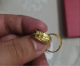 周六福足金999黄金耳环送妈妈耳饰生日礼物计价AA090834 一对 约3.49g 实拍图