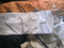 罗蒙（ROMON）商务职业正装男士白衬衫加绒加厚工装男装长袖衬衣男白色XL 实拍图