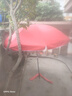 逸飞恒户外遮阳伞大号摆摊伞大型雨伞太阳伞沙滩伞防晒广告庭院伞大伞 2.8米红色三层架/银胶加厚 实拍图