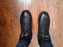 海澜之家HLA马丁靴男靴秋冬潮流工装靴男高帮靴子男鞋 L579 黑色(长绒) 40 实拍图