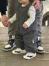 巴布豆童鞋男女宝宝学步鞋子春秋防滑软底儿童机能鞋婴幼儿童鞋学院黑24 实拍图