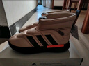 adidas ADIPUFF面包鞋柔软舒适保暖中帮棉鞋阿迪达斯官方轻运动 魔力浅褐/碳黑/半冲击橙 43 实拍图