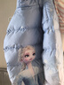 迪士尼女童羽绒服外套儿童连帽中长款宝宝冰雪爱莎保暖加厚白鸭绒 QBX513360蓝紫 140适合135-145cm  实拍图
