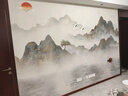 新福壁海墙纸定制3d立体中式水墨山水电视背景墙壁纸客厅壁布卧室墙布壁画 进口无缝闪银布/平方 实拍图
