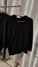 恒源祥纯色羊毛绒衫羊毛毛衫男加厚半高领毛衣中年男士针织打底保暖衣服 100%不起球高档黑色 低 领 3XL 185码(适合180-200斤) 实拍图