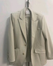 VEGA CHANG小西装女2026年春季新款法式小众宽松显瘦女士西服外套 淡抹茶色 S 实拍图