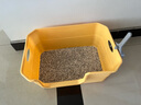 泰格宠物特大号猫砂盆超大号半封闭开放式防臭大黄油猫厕所防外溅猫咪用品 黄色50厘米【便捷提口】送铲 实拍图
