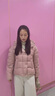 美力城羽绒服女装新款短外套极地鹅绒时尚百搭轻暖泡芙 慕斯粉 L （120-130斤） 实拍图