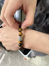 中国黄金（CHINA GOLD）999银手链男太阳花黄虎眼石手串首饰父亲节生日礼物送男友爸爸 京速达*黄虎眼石太阳花手串【品牌礼盒】 实拍图