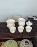 苏氏陶瓷（SUSHI CERAMICS）中国白瓷茶具莲花羊脂玉功夫茶具德化陶瓷礼盒装（亚光8杯） 实拍图