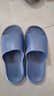 惠夫人拖鞋男室内夏季防滑软底洗澡家用情侣平跟女士家居家浴室凉拖鞋 【厚底/软】藏青 42-43 （适合41-42码穿） 实拍图