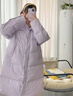 波司登（BOSIDENG）【反季】冬季羽绒服谷爱凌同款男女同款情侣长款连帽90绒修身外套 奶昔紫/黛墨紫6269/6256626A M 165/88A 【卡码拍小】 实拍图
