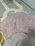 巴厘小猪（BALIPIG）宝宝裙子夏季2024新款小女孩吊带裙儿童夏装 粉白格 100 cm 实拍图