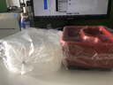 钦呈一次性餐盒塑料打包盒便当盒分格饭盒外卖保鲜盒防漏快餐盒 黑红五格带盖100套 实拍图