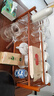 栖草院（QICAOYUAN）茶杯架子桌面置物架茶台小博古架茶具摆件茶叶罐中式展示收纳架 【中古色】50长双层杯架带沥水 实拍图