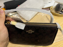蔻驰（COACH）【官方授权店】coach女包Nolita腋下包斜挎麻将包送女友节日礼物 CW426IMXAQ深棕色 实拍图